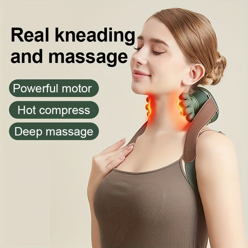 Electric Neck & Shoulder Massager with Heat - Multifunctional Pain Relief