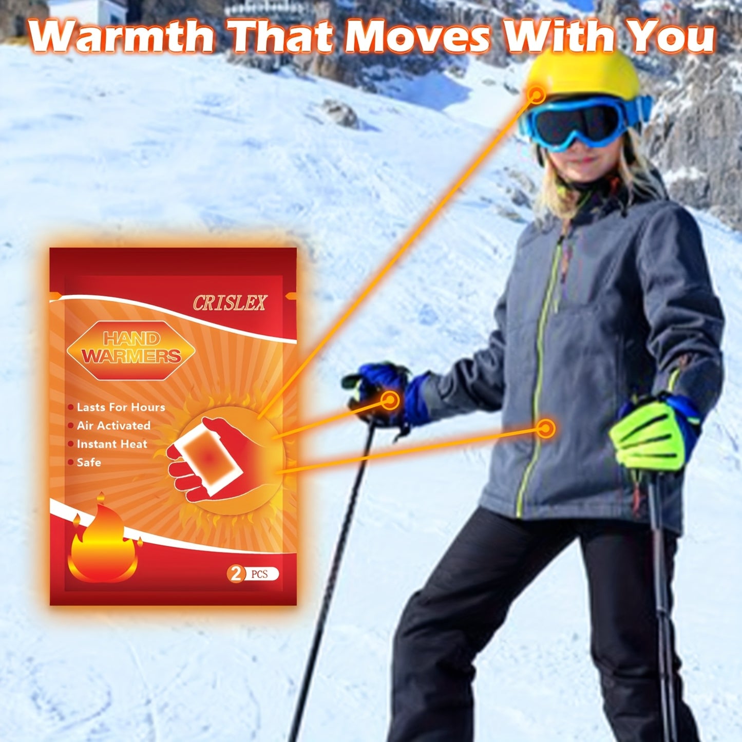 Air-Activated Hand & Body Warmers - Up to 10 Hours Long-Lasting Heat